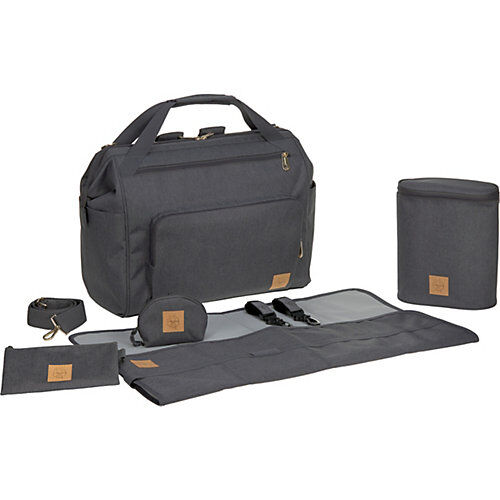 Lässig Wickelrucksack Zwillinge, Glam Goldie, Twin Backpack, anthracite grau