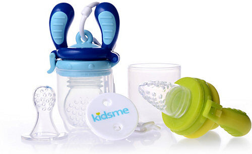 kidsme "Starter-Set ""Food Feeder"" - lime/aquamarin blau"