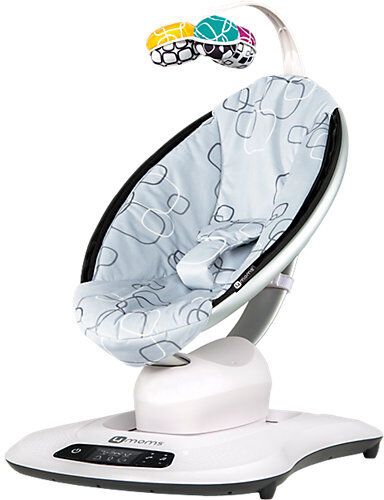 4moms Wippe mamaRoo 4, Silver Plush silber