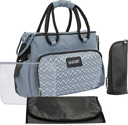 badabulle Wickeltasche Boho, Grey grau