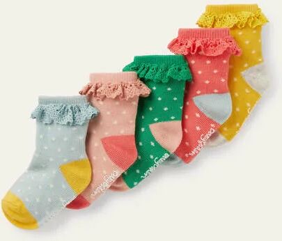 Mini Mehrfarbig Rüschensocken im 5er-Pack Baby Baby Boden, 104, Multi