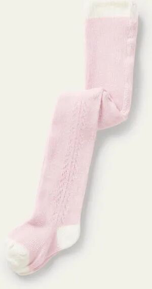 Mini Provence-Altrosa Strumpfhose mit lochstickerei Baby Baby Boden, 80, Pink