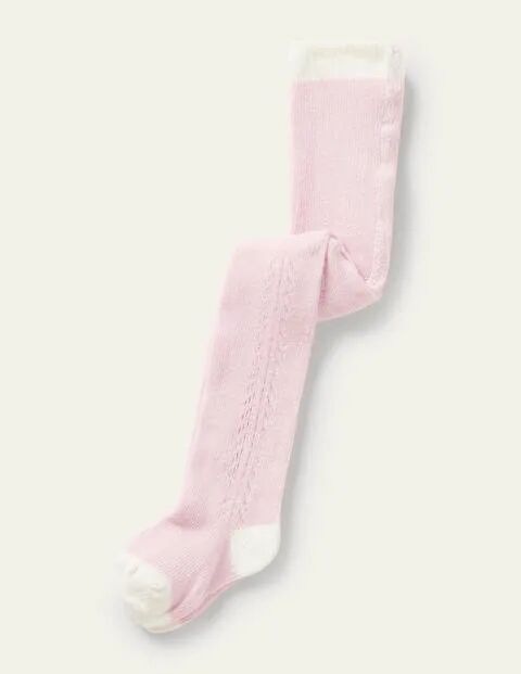 Mini Provence-Altrosa Strumpfhose mit lochstickerei Baby Baby Boden, 68, Pink