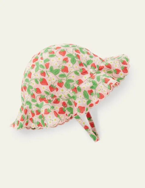 Mini Delfinrosa, Erdbeere Webhut mit breiter Krempe Baby Baby Boden, 68, Pink