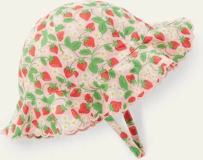 Mini Delfinrosa, Erdbeere Webhut mit breiter Krempe Baby Baby Boden, 92-104, Pink