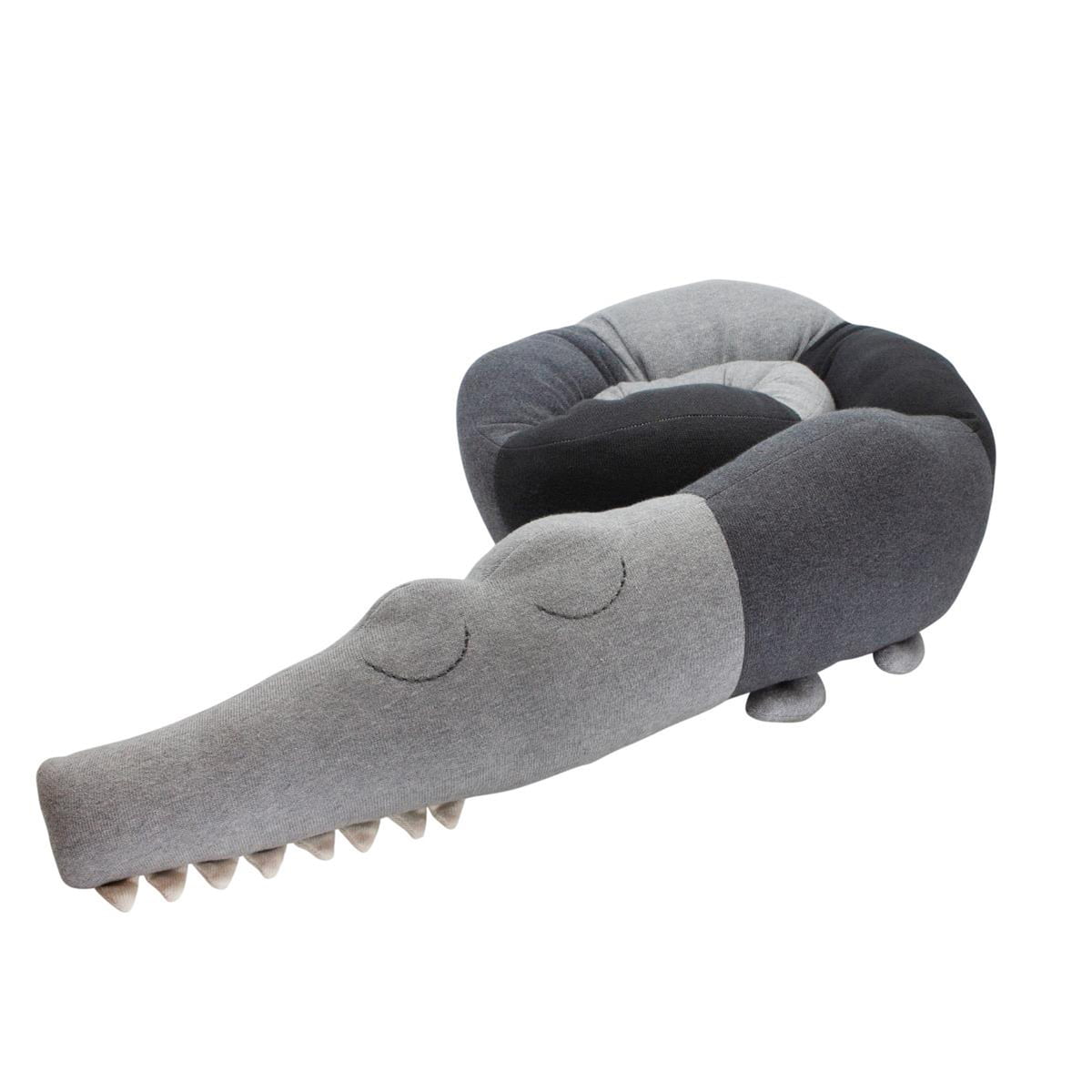 Sebra - Sleepy Croc Kissen, storm grey