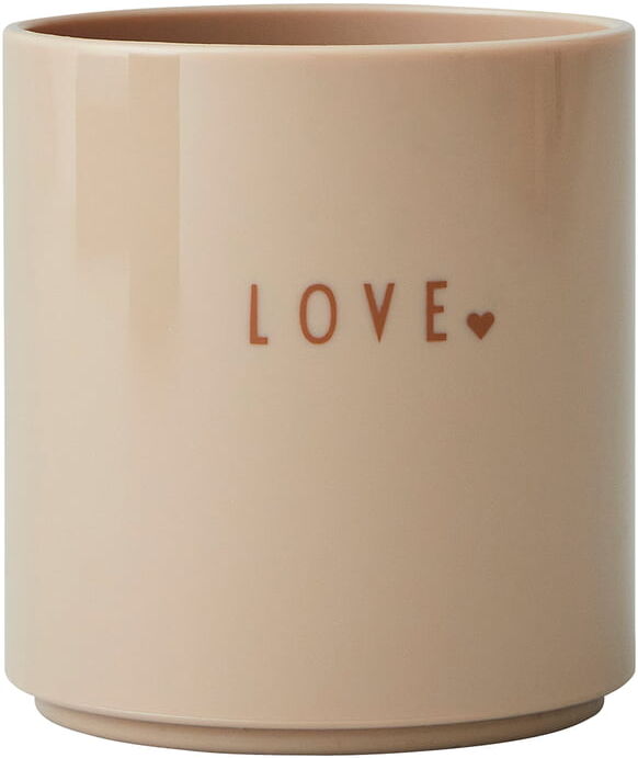 Design Letters - AJ Mini Favourite Tritan Becher, Love / beige