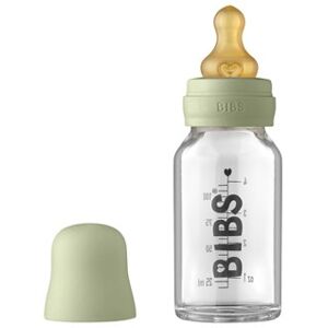 BIBS Sutteflaske - BIBS Baby Glass Bottle Complete Set Latex 110ml Sage 1 stk