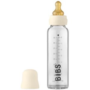 BIBS Sutteflaske - BIBS Baby Glass Bottle Complete Set Latex 225ml Ivory 1 stk