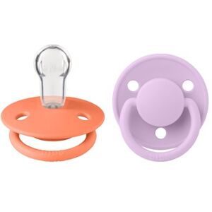 BIBS De Lux 2 PACK Silicone Onesize Papaya/Violet Sky 2 stk BIBS sut