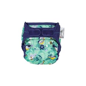 Close Caboo Nappy Wrap, V2 Round the Garden genanvendelig ble med babusindlæg 3-16 kg, 1 stk.