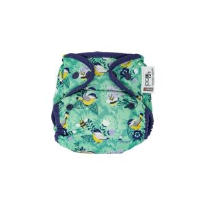 Close Caboo Nappy Wrap, Pop-in AIO Round the Garden genanvendelig ble med lur 4,5-16 kg, 1 stk.