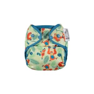 Close Caboo Nappy Wrap, Pop-in AIO Orangutan genanvendelig ble med lur 4,5-16 kg, 1 stk.