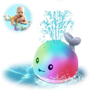 Babybadelegetøj, Whale Spray Pool Legetøj, Baby Glødende Badekar Legetøj