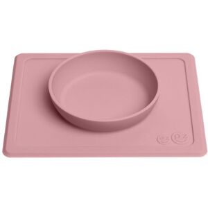 Ezpz Happy Mini Bowl - Silikone - Støvet Rosa - Ezpz - Onesize - Tallerken