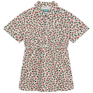 Kjole - Denim - Ivory/rosa M. Blomster - Kenzo - 10 År (140) - Kjole