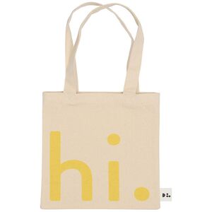 Design Letters Shopper - Lille - Hi - Natur/gul - Design Letters - Onesize