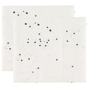 Done By Deer Stofble - 70x70 - 2-Pak - White Dreamy Dots - Done By Deer - Onesize - Stofble