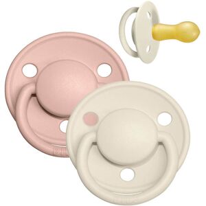 Bibs De Lux Sutter - Str. 2 - 2-Pak - Rund - Ivory/blush - Bibs - 6-18 Mdr - Sutter