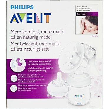 AVENT Philips Avent Brystpumpe Natural Komfort m/125 ml. Flaske 1 stk.