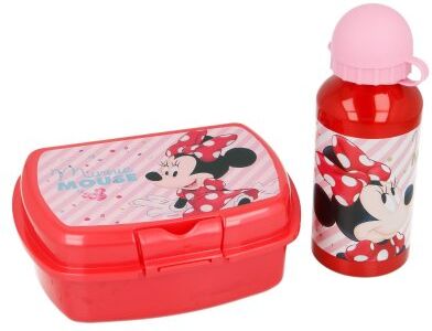 Disney Minnie Mouse madkasse og drikkedunk i aluminium