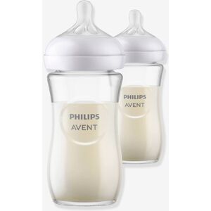 Pack de 2 biberones de cristal de 240 ml Natural Response de Philips AVENT transparente