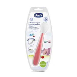 Chicco CUCHARA SILICONA BLANDA 6M+ ROJA 1 Ud Rojo