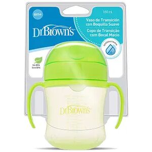 Dr Browns VASO TRANSICIÓN BOQUILLA SUAVE 6M+ 180ml Azul