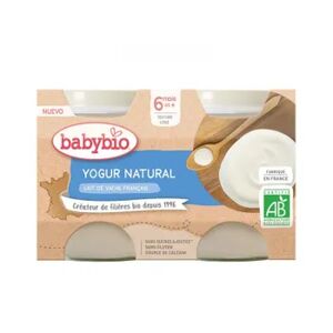 Babybio Yogur Natural 2 Uds 130g