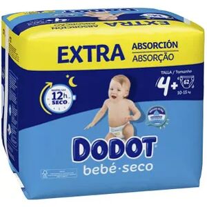 Dodot Bebé Seco Extra Absorción T-4 62 Uds