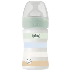 Chicco Biberón Well Being Silicona 0+ Flujo Lento Colors 150 ml Blanco