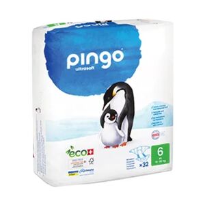 Pingo Pañales Bio T6 15-30 Kg 32 Uds