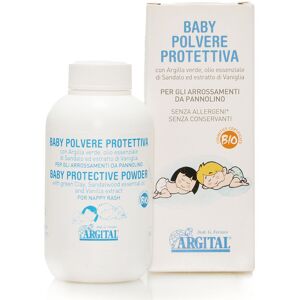 Argital Polvo protector corporal con Arcilla Verde y Violeta para bebé