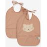 Pack de 2 baberos impermeables TRIXIE nude