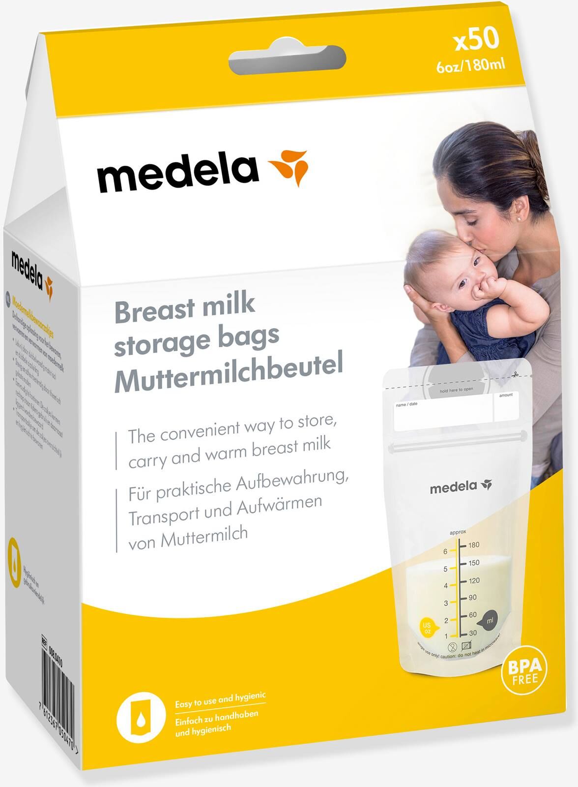 Caja de 50 bolsitas de conservación de leche materna Pump & Save MEDELA no color