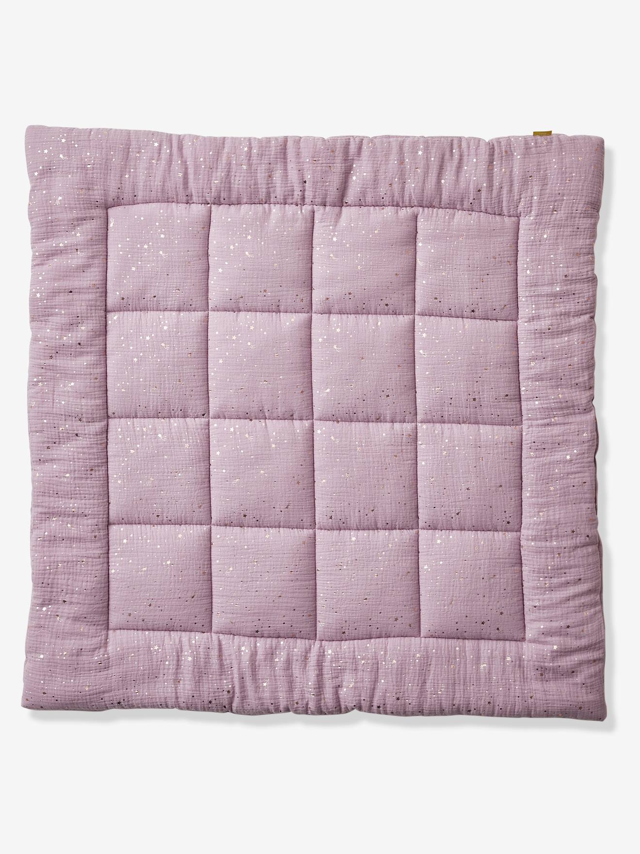 VERTBAUDET Manta de gasa de algodón orgánico* para bebé Cometas rosa claro estampado