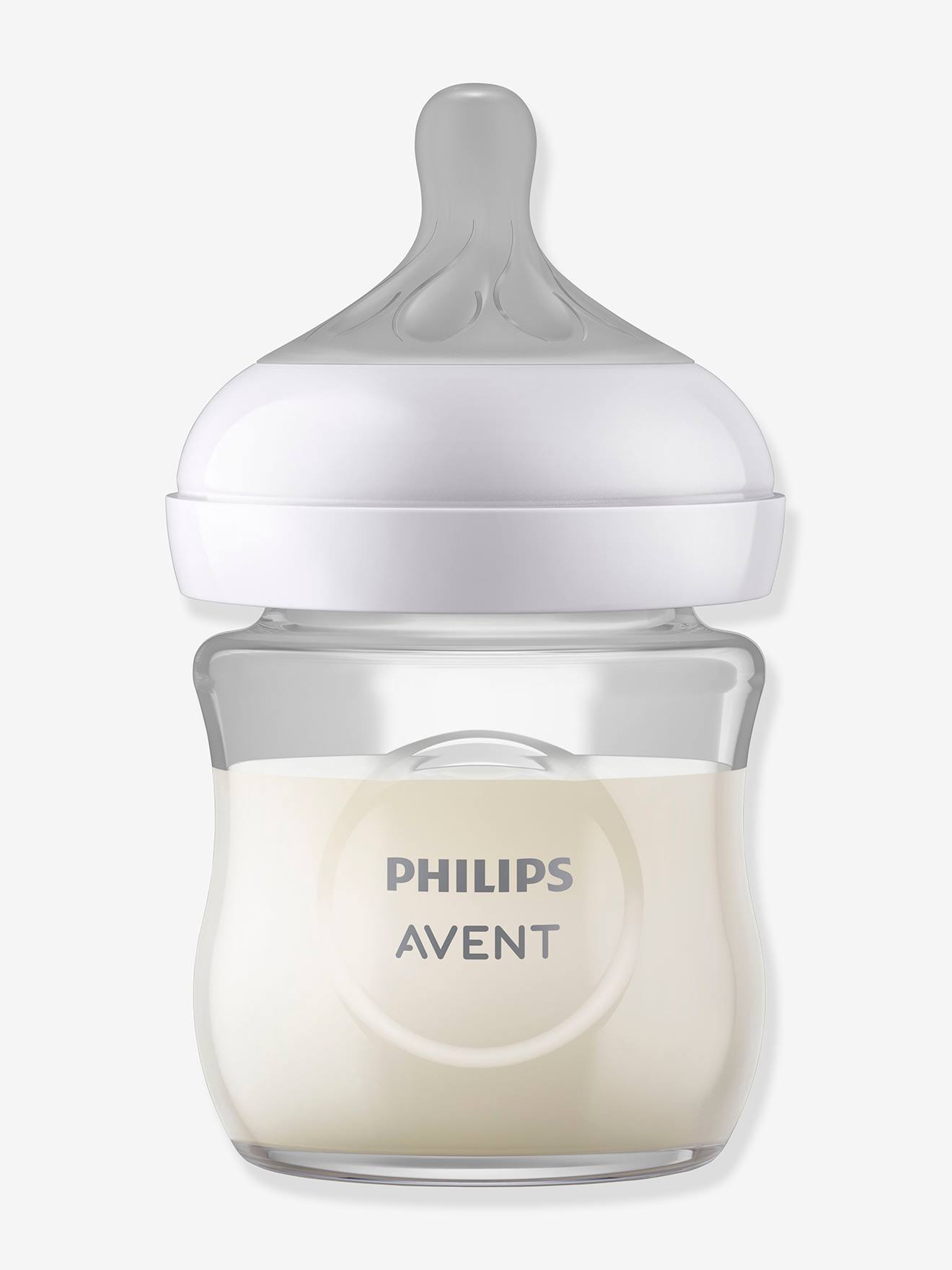 Biberón de cristal de 120 ml Natural Response de Philips AVENT transparente