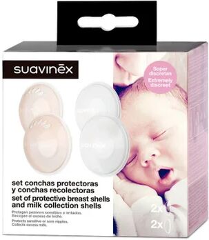 Suavinex Pack Conchas Protectoras + Conchas Recolectoras 1ud