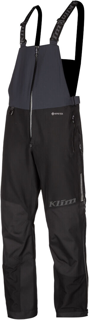 Klim Tomahawk Pantalones baberos para motos de nieve - Negro (L)