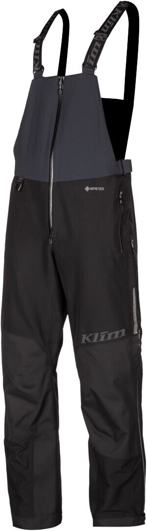 Klim Tomahawk Pantalones baberos para motos de nieve - Negro (S)