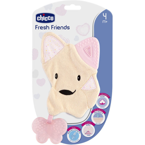 Chicco Anneau de Dentition Fresh Friends Doudou +4m Rose - Publicité