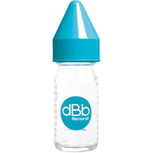 dBb Remond Biberon Jus de Fruit Régul'Air Verre Bleu Turquoise 110ml - Publicité