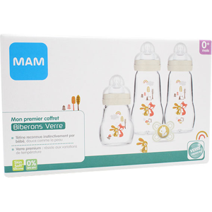 MAM Biberon Verre Mon Premier Coffret +0m - Publicité