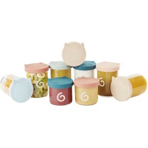 Isy bowls 9 Pots de conservation en Verre Borosilicate Gradués - 6x250ml + 3x120ml - Babymoov - Publicité