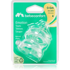 Bebeconfort Emotion Slow Flow tétine de biberon 0-6 m 2 pcs