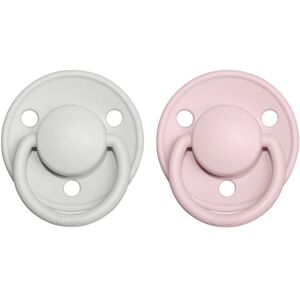 BIBS De Lux Natural Rubber Size 1: 0+ months tétine Haze / Blossom 2 pcs