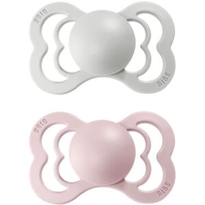 BIBS Supreme Natural Rubber Size 2: 6+ months tétine Haze / Blossom 2 pcs