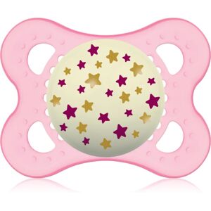 MAM Night 0+ months tétine pour la nuit Pink Stars 1 pcs