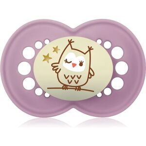 MAM Night 6+ months tétine pour la nuit Purple Owl 1 pcs