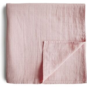 Mushie Muslin Swaddle Blanket Organic Cotton couvertures d’emmaillotage Rose Vanilla 120cm x 120cm 1 pcs